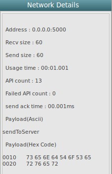 Network Details view