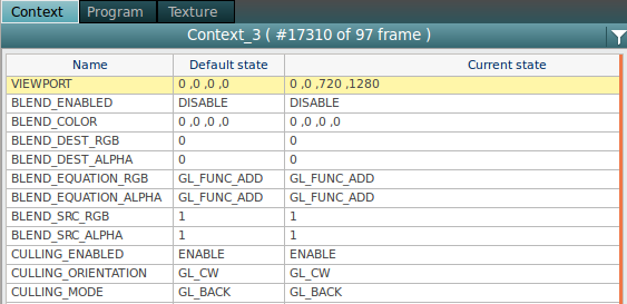 OpenGL® Context view