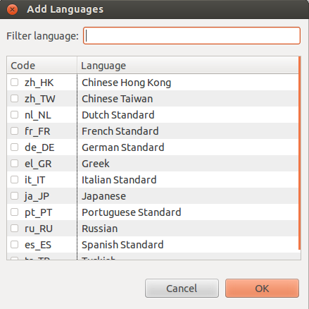 Adding languages