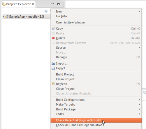 Running the Static Analyzer