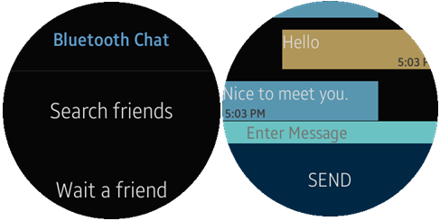 Circle Bluetooth Chat Sample Overview