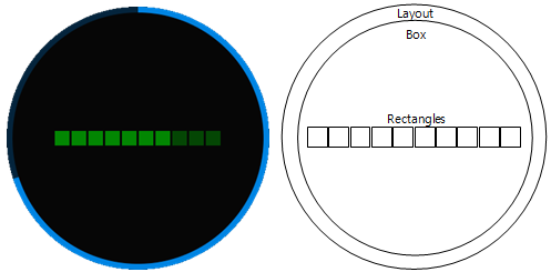 (Circle) Settings brightness view