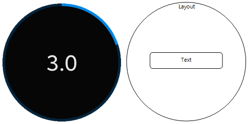 (Circle) Settings volume view