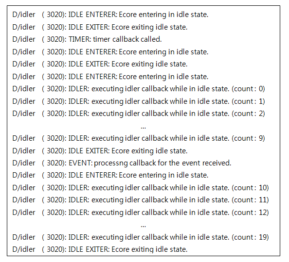 Idler log