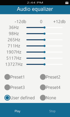 Audio equalizer