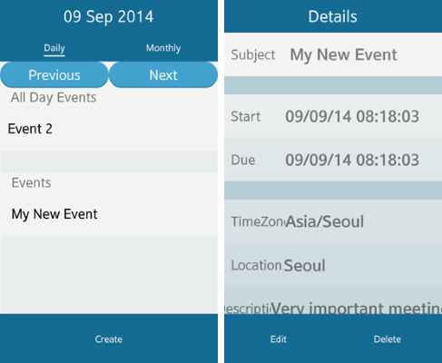 Scheduler main views