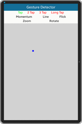Gesture Detector screen