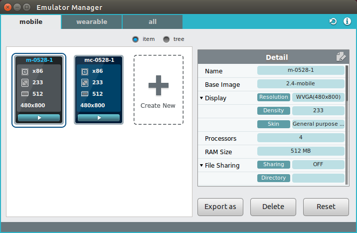 Emulator Manager