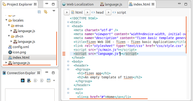 src element in index.html