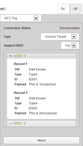 NFC parameters