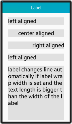 Label component