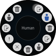 More options component in a circular device