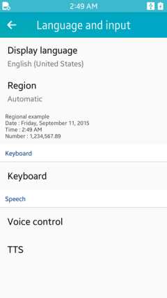 Setting the speech rate