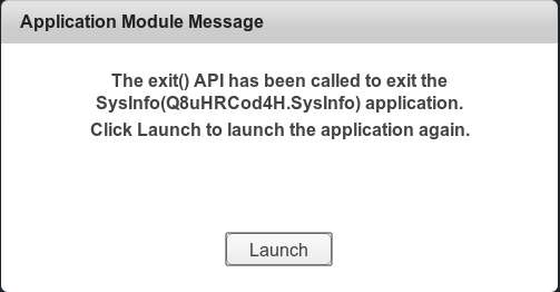 Launch an application again