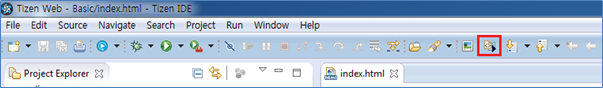 Toggle the Breadcrumb icon in the toolbar