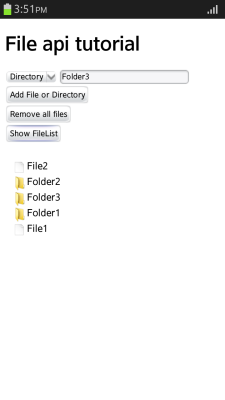 Displaying files