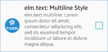 multiline item style