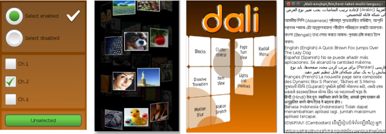 DALi UI components