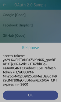 Response token