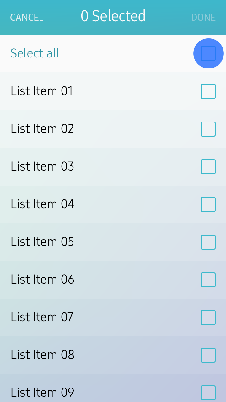 Select All feature