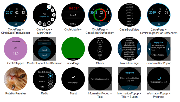 Tizen Circular UI for Watch