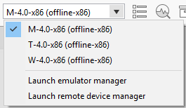 Selecting the device to use