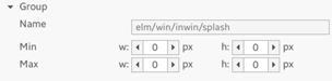 Group block properties