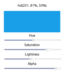 HSLA color generator