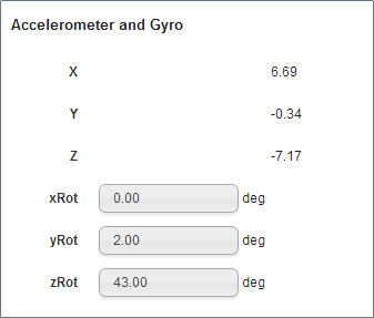 Accelerometer and gyro sensors