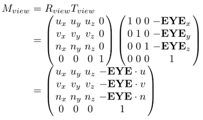 View matrix