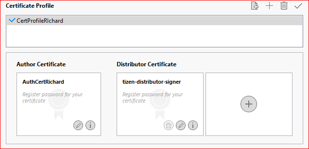 tizen studio cert must be installed manually